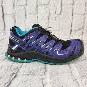 Salomon XA Pro 3D Mountain Trail Running Shoes Womens Sz 7 Purple Durable Comfor